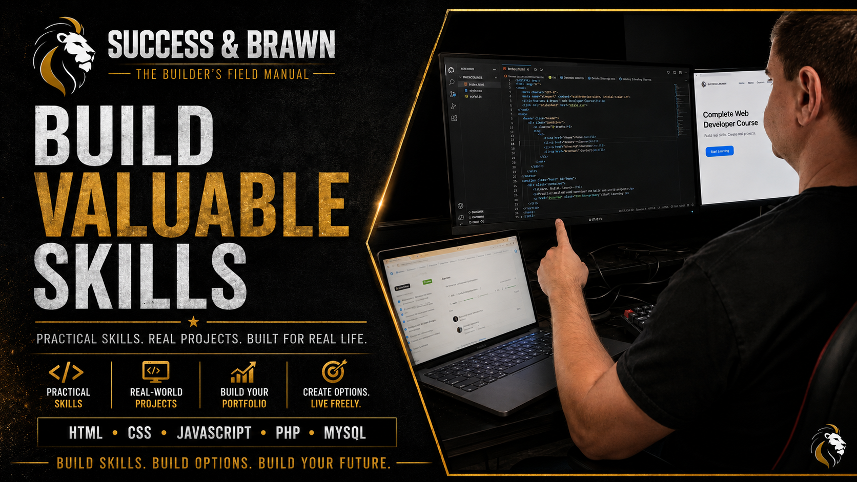 Complete Web Developer course graphic